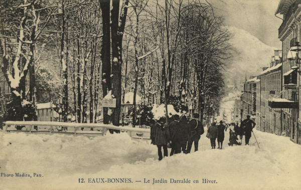 Eaux-Bonnes : Le Jardin Darrale en hiver