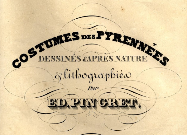 Vestidos de los Pirineos. Bibliothèque patrimoniale de Pau, marca de estanteria M1511