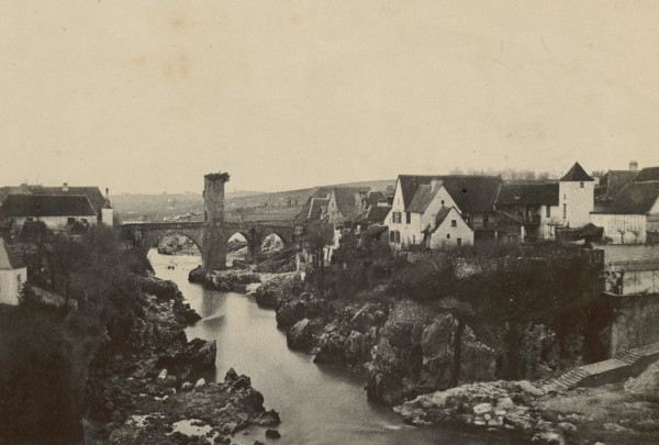 Le vieux pont à Orthez, par John Stewart