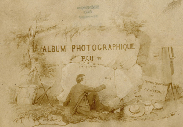 Tapa del álbum fotográfico “Pau et ses environs” por C. Venat y J.J. Heilmann